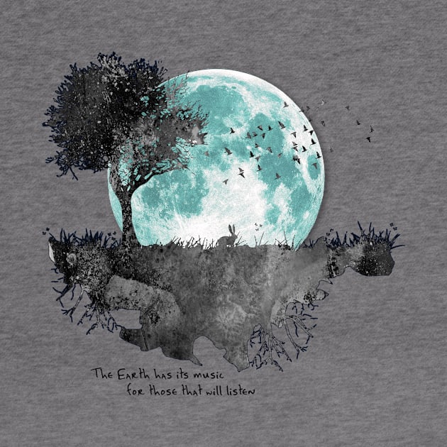 Earth Music - Moon Gazing Rabbit by The Blue Box